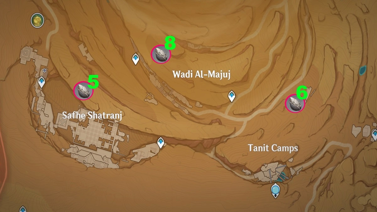 Genshin Impact Sand Grease Pupa Farming Locations Guide Alhaitham Dehya 2 Map
