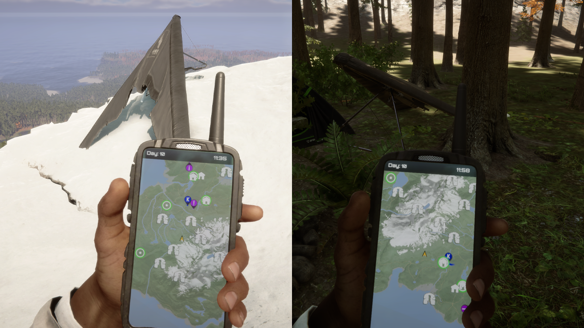 Sons Of The Forest Hang Glider Locations North Map