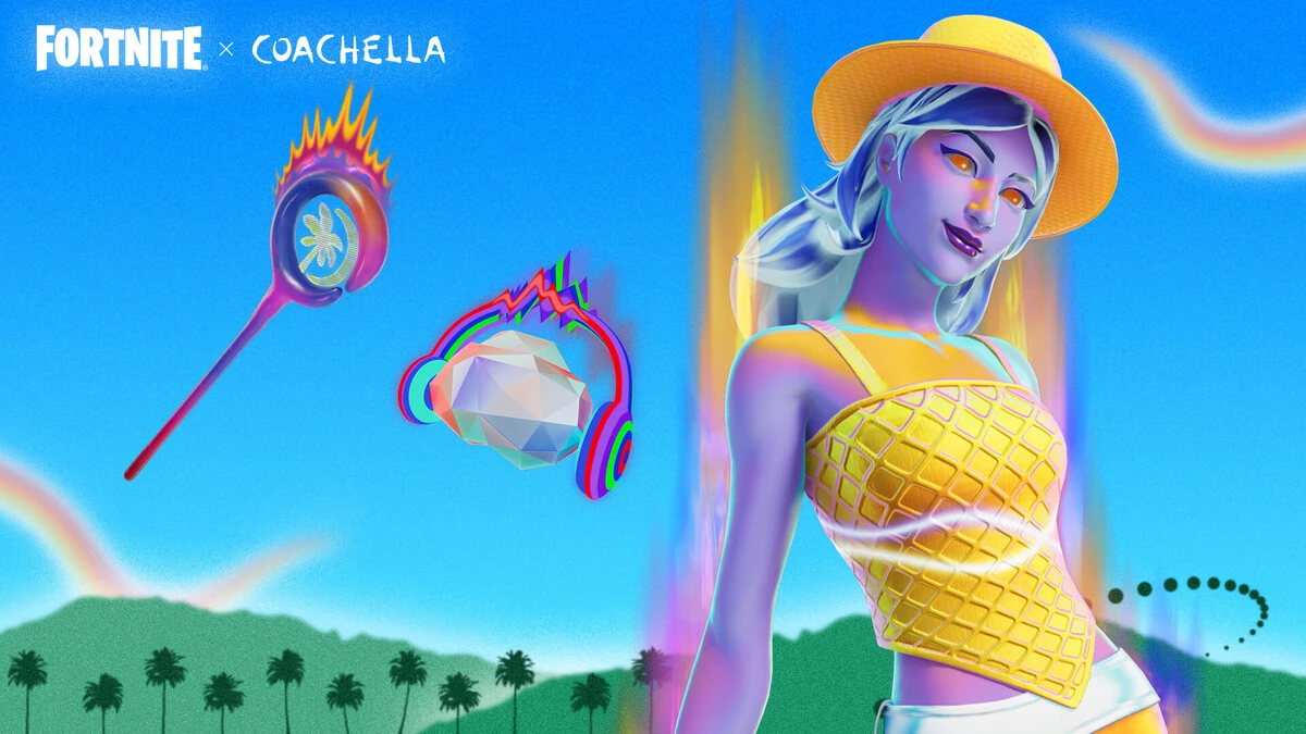 Fortnite Coachella 2023 Desert Dawn Lyric Outfit Reactive
