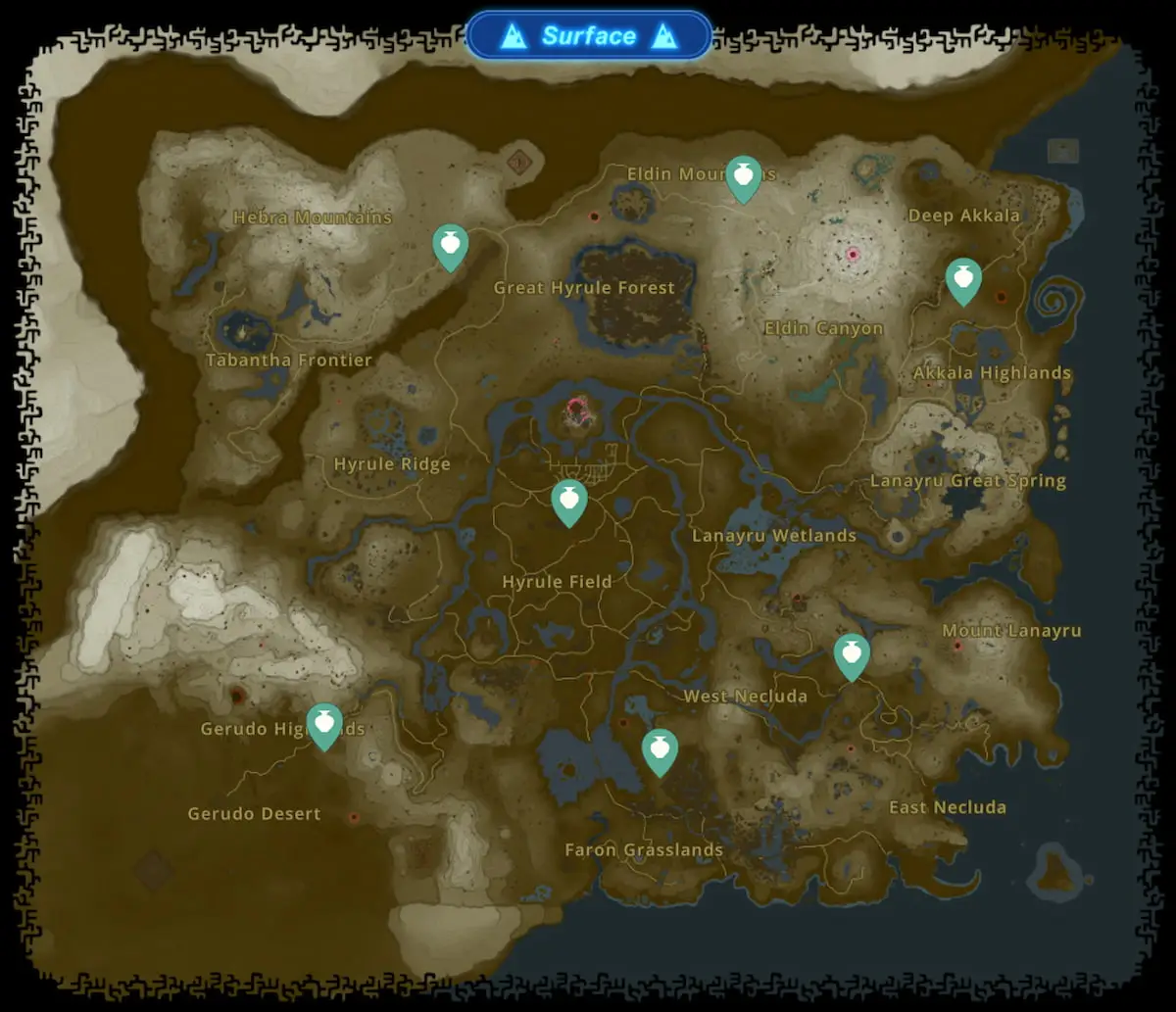 An easy way to narrow down Bubbulfrog locations in Tears of the Kingdom ...