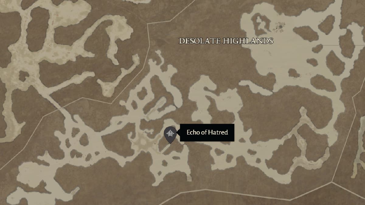 Diablo 4 Echo Of Hatred Map