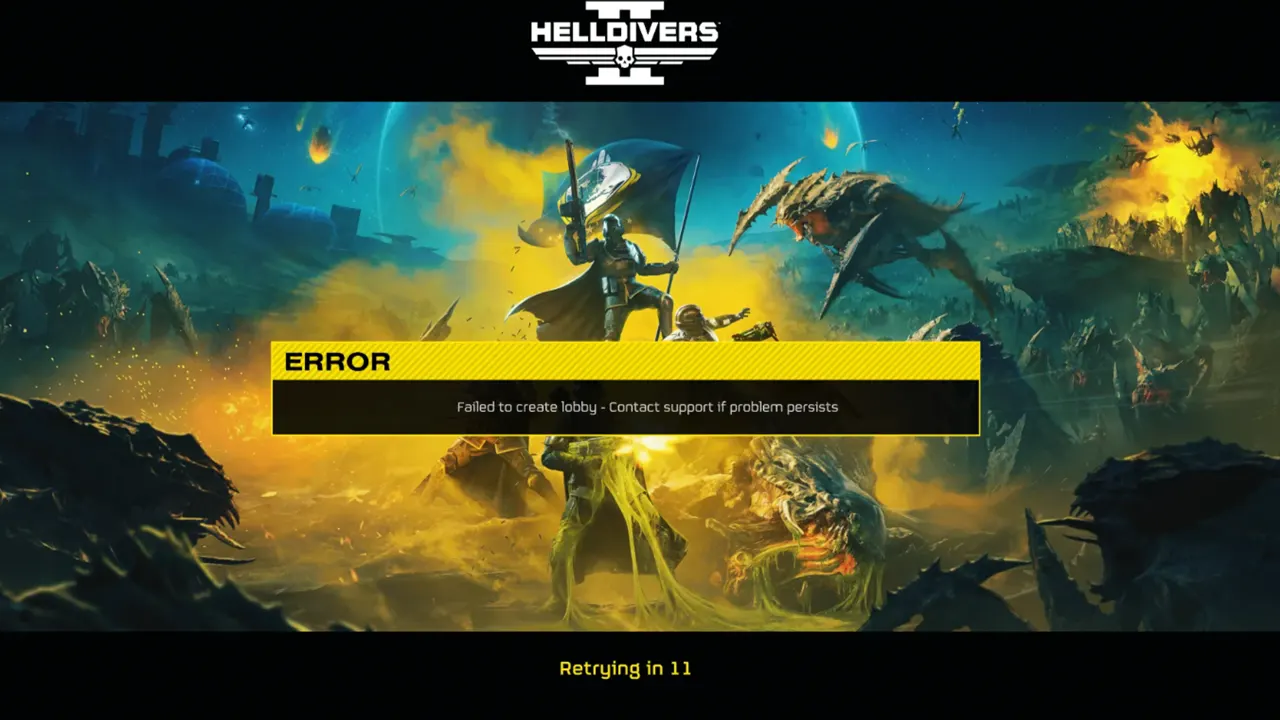 Helldivers 2's Failed to Create Lobby Error
