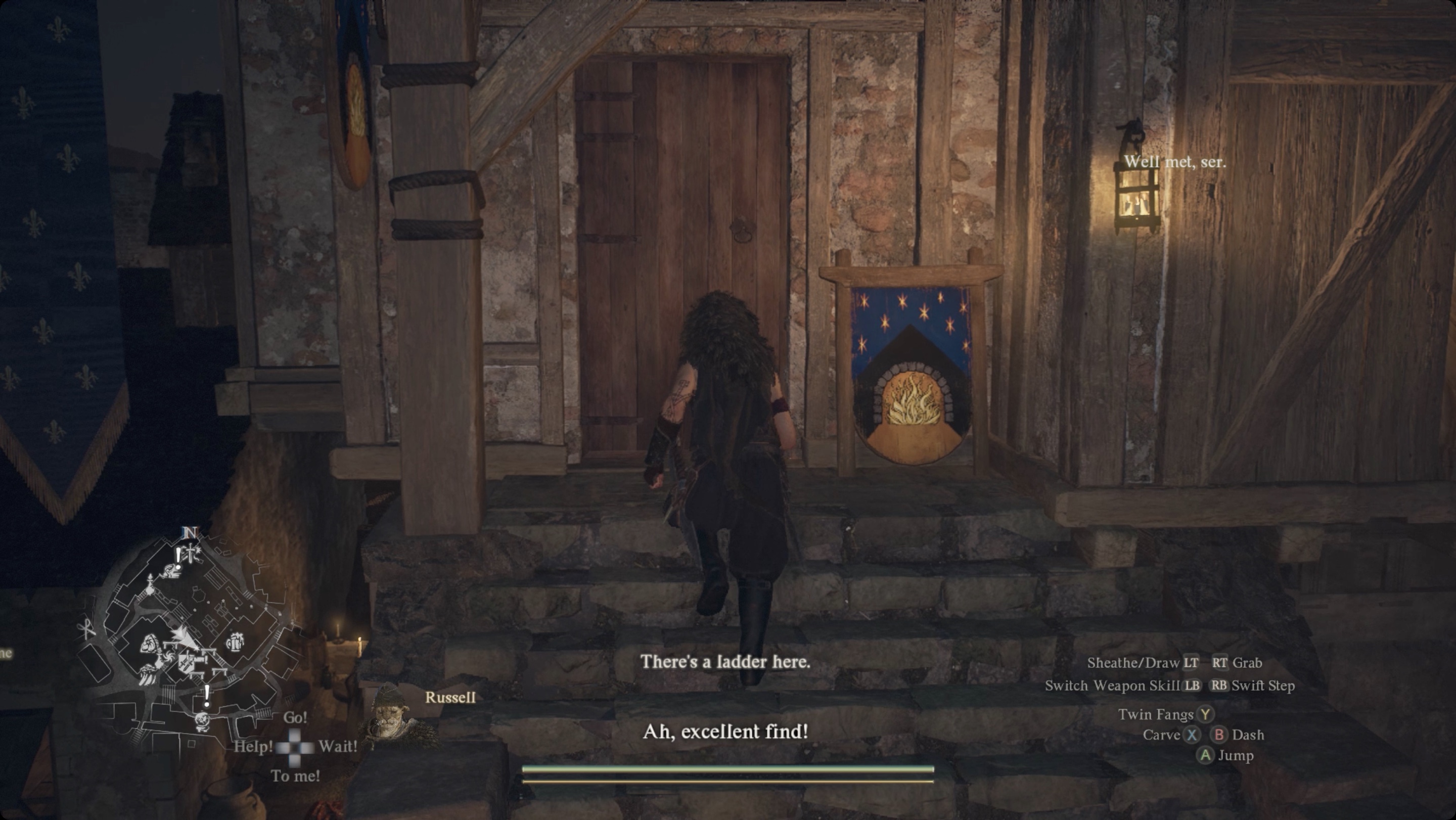 Dragon’s Dogma 2 player approaching an inn
