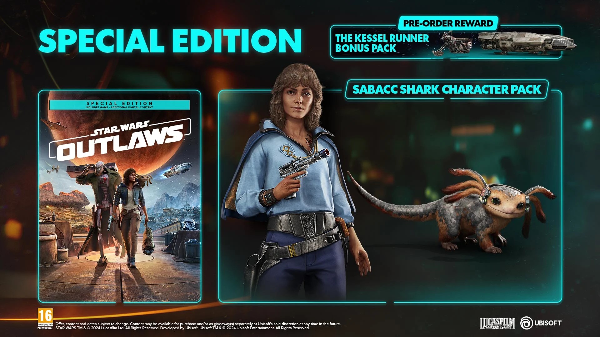 The bonuses of a Special Edition Star Wars Outlaw pre-order