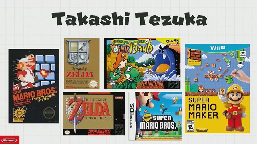 Takashi Tezuka Select Gameography
