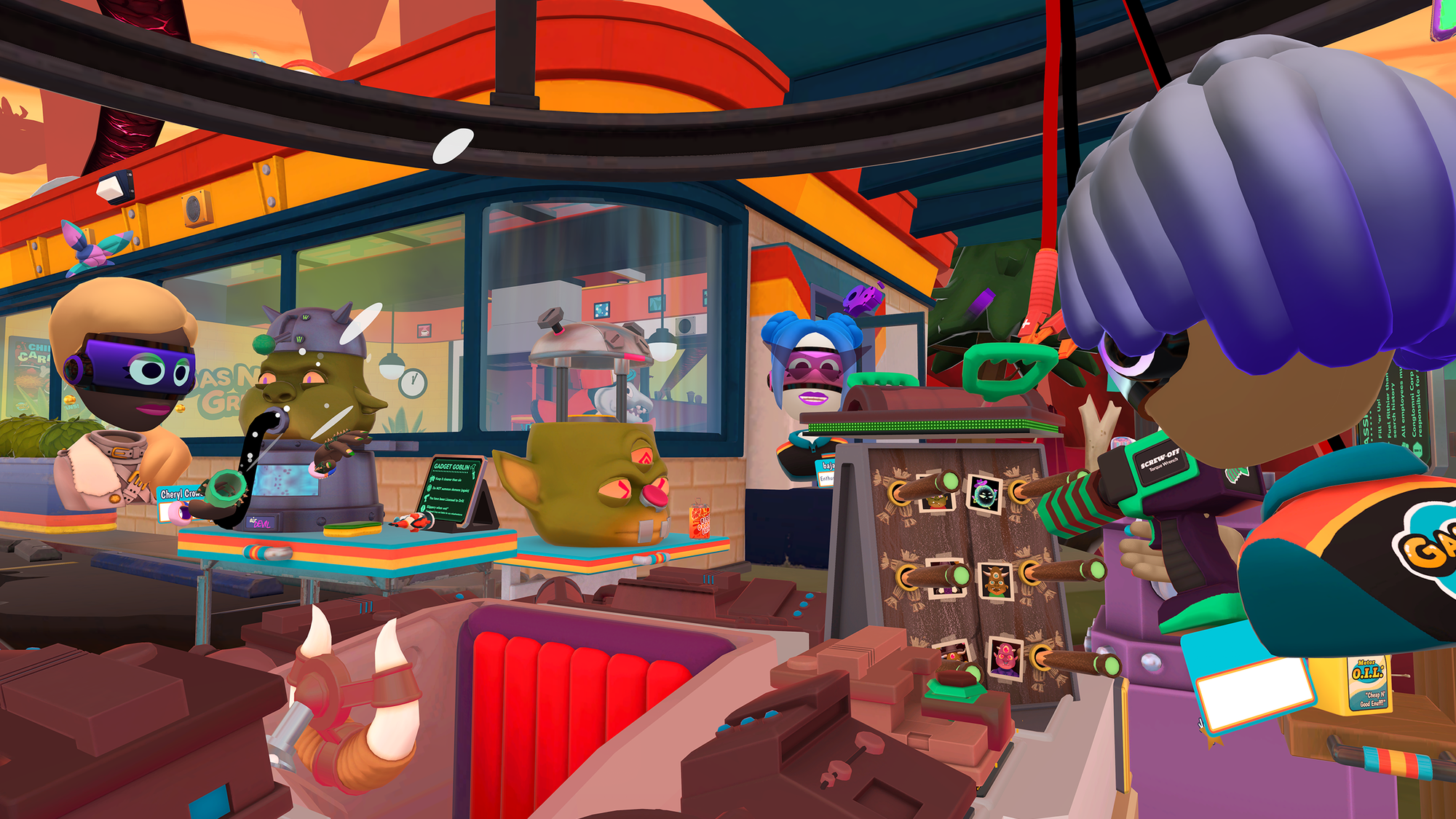 Screenshot of Garage in Dimensional Double Shift