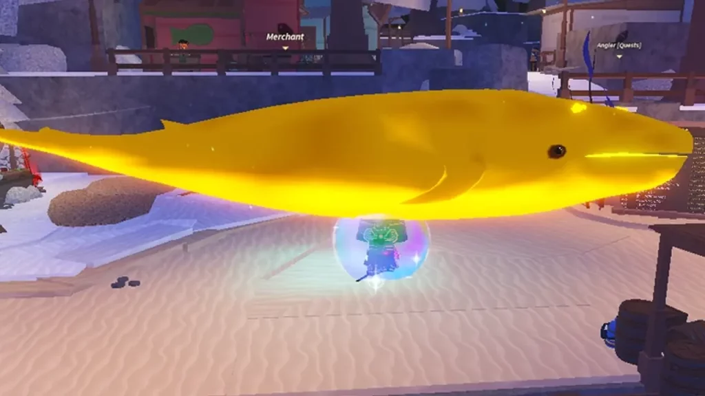 catch blue whale in fisch