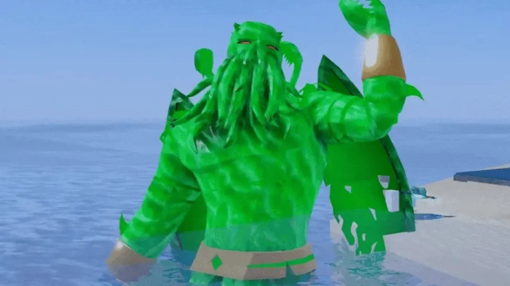 cthulhu figure with great dreamer rod in fisch
