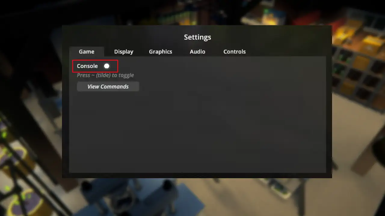 how to open console schedule 1
