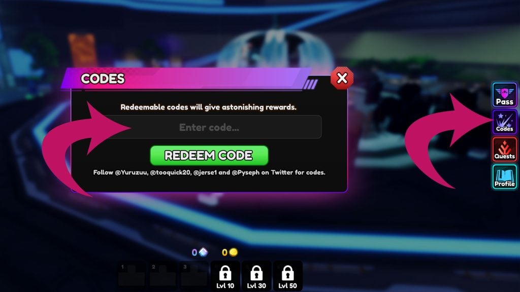 How To Redeem A Code In Anime Vanguards
