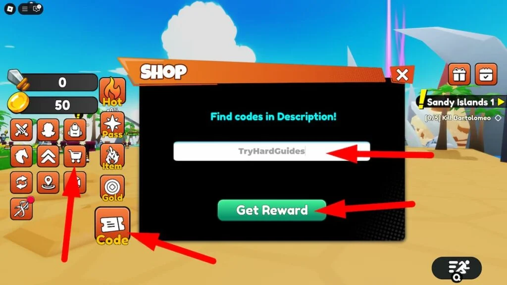 How To Redeem Codes In 1 Unlimited World Roblox