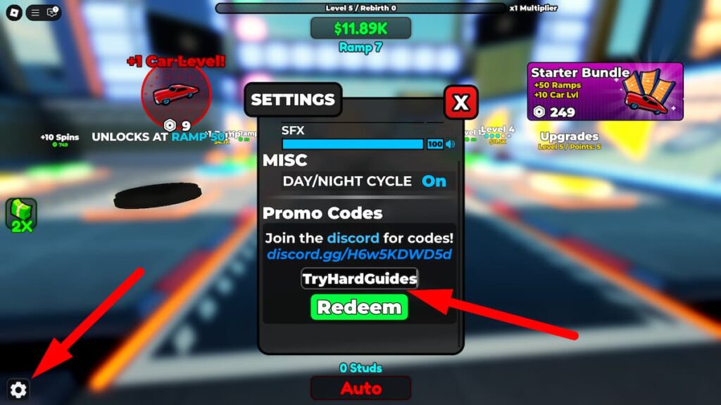 How To Redeem Codes In Be A Car Roblox