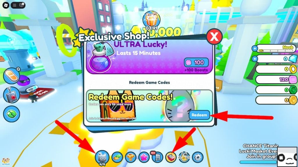 How To Redeem Codes In PNG1 Roblox