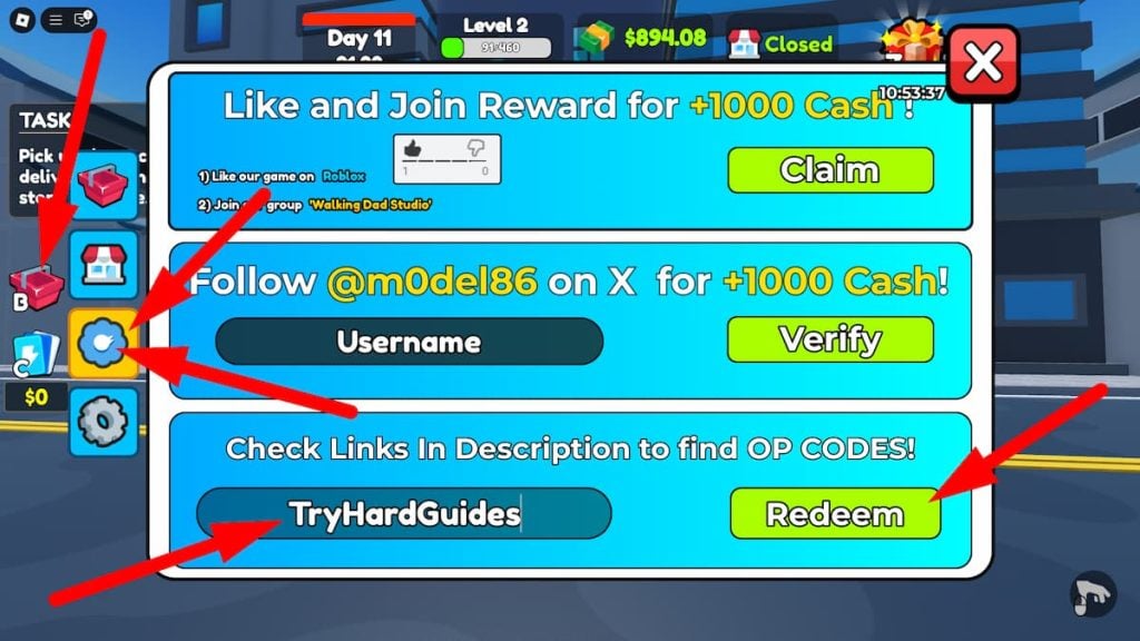 How To Redeem Codes In TCG Card Shop Simulator Roblox