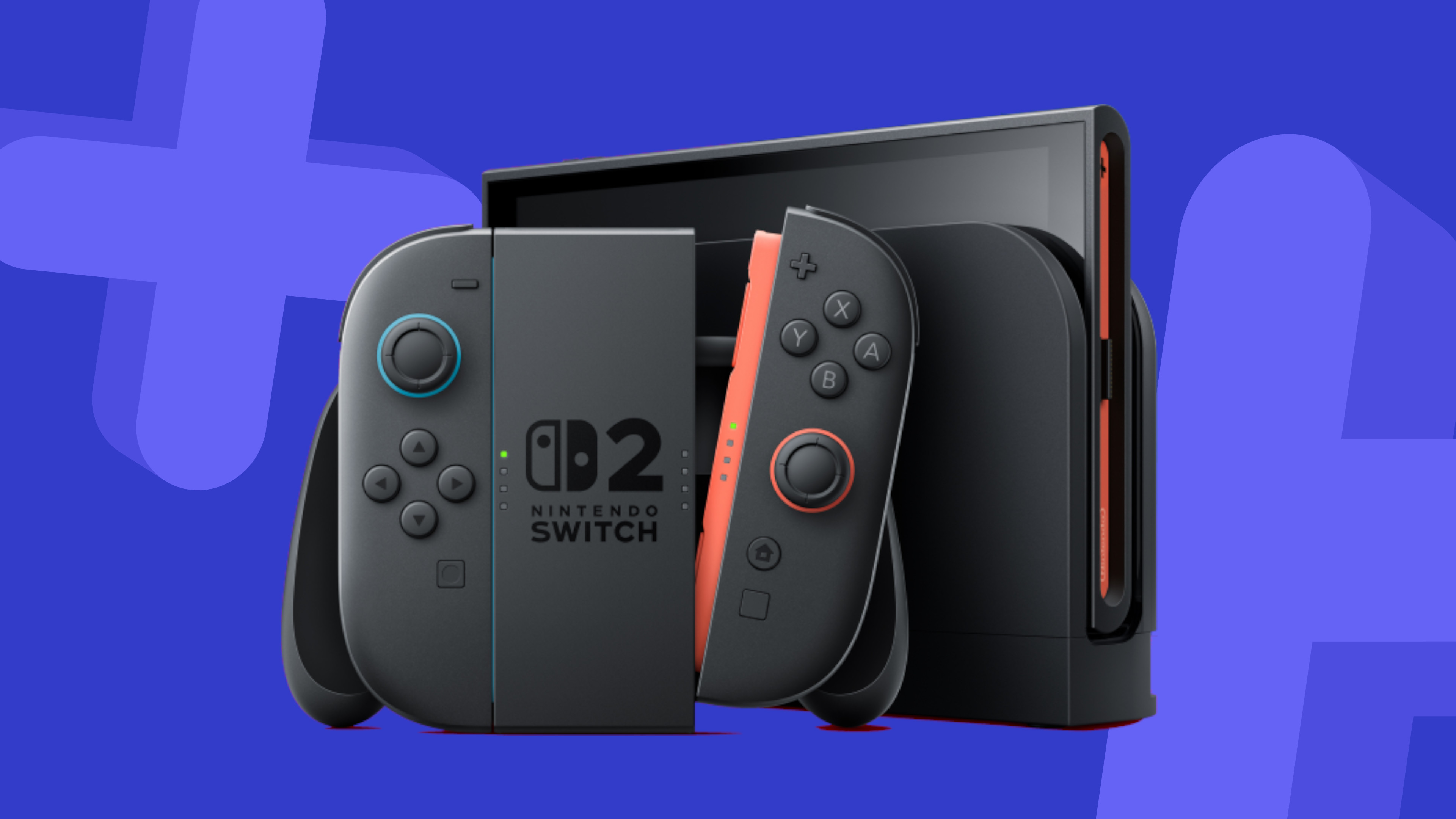 Nintendo Switch 2 on a blue background