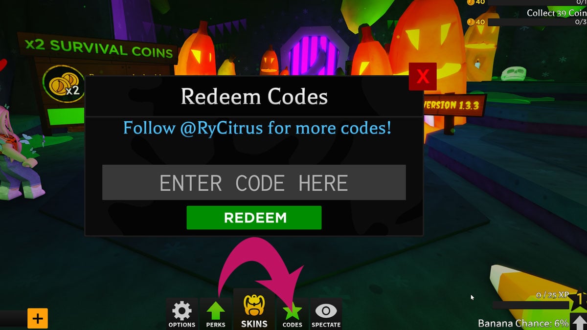 Redeem Codes Banana Eats